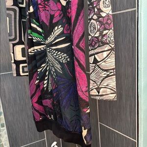 Desigual Black and Pink long sleeve  100% cotton Dress S